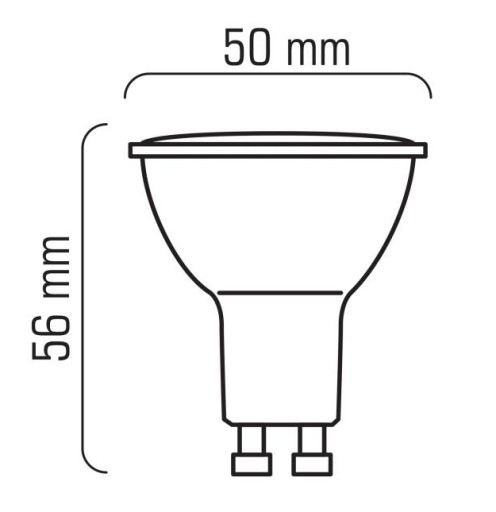 GU10 LED SMD Светодиодная лампа 230В 4Вт на холод.