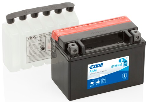 Мотоциклетный аккумулятор Exide ETX9-BS, YTX9-BS