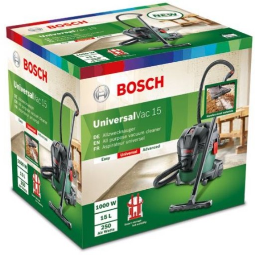 Промышленный пылесос 1000 Вт Bosch UniversalVac 15