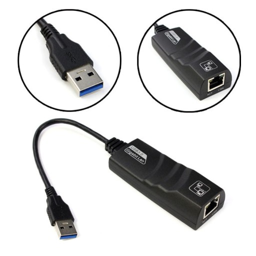 Адаптер USB 3.0 Gigabit LAN RJ-45 Ethernet 10/100/1000