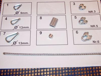 Zaciski do linki 3mm. (516)