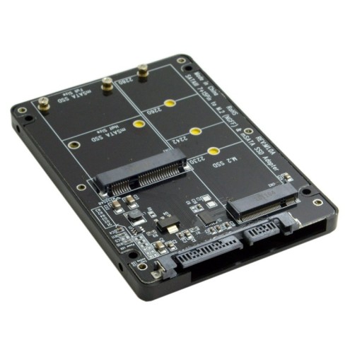 SATA3 M.2 NGFF mSATA SSD-адаптер с двойным корпусом