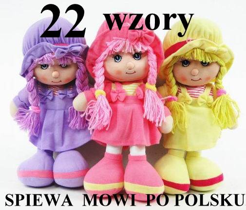 LALKA szmaciana ŚPIEWA mówi PO POLSKU 30wzorów 23