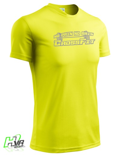 TERMICZNY T-SHIRT NA SIŁOWNIĘ CROSSFIT ODBLASKOWA