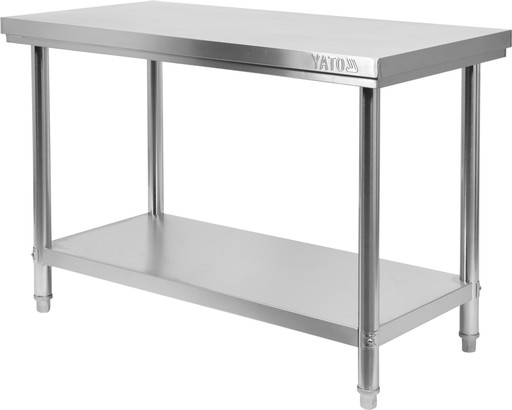 РАБОЧИЙ СТОЛ YATO 120x60см ПОЛКА ИЗ НЕРЖАВЕЮЩЕЙ СТАЛИ
