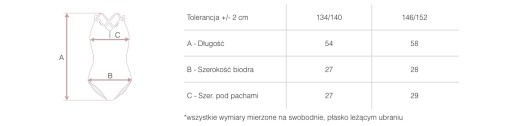 БАЛЕТНЫЙ НАРЯД ТАНЦЕВАЛЬНЫЙ БАЛЕТНЫЙ КОСТЮМ X2 DN 134/140