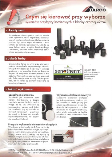 Wkładka do kominów ceramicznych WKC 120/160 DARCO