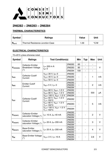 2N6283 ДАРЛИНГТОН ВЫСОКОЙ МОЩНОСТИ 20А 80В ТО3