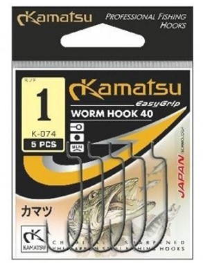 Haczyki Kamatsu Worm Hook K-40 nr 1, czeburaszka