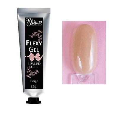 Elisium FlexyGel UV/LED GEL Строительный гель бежевый 25г