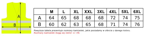 ЖЕЛТЫЙ Светоотражающий жилет, ИНДИВИДУАЛЬНЫЙ ПРИНТ, 4XL