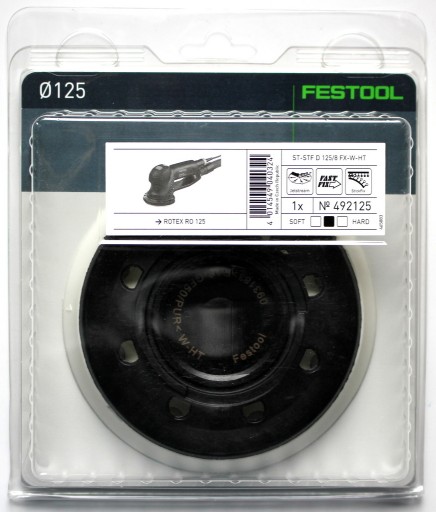 FESTOOL Средняя шлифовальная тарелка RO 125 492125