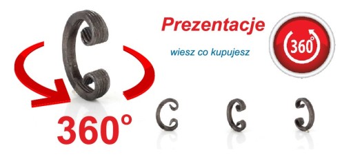Przelotka na bolec do siatki ogrodzenie słup 100sz