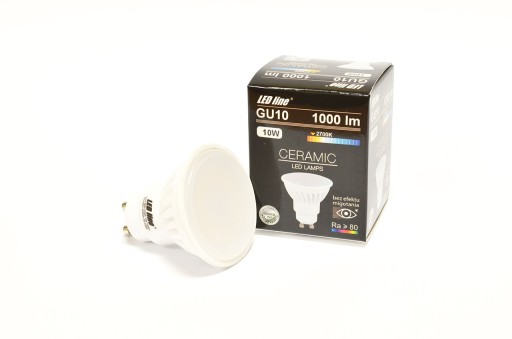 Żarówka LED LEDline GU10 10W ciepła 1000lm MOCNA