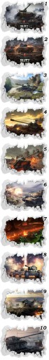 3D наклейки World of Tanks 100x70