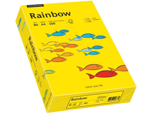 Бумага для принтера Rainbow А4 80г R18 темно-желтая