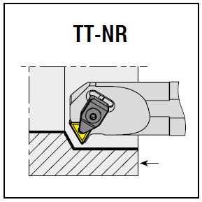 Токарный нож AKKO S25S TT-NR, пластина TNMG 16