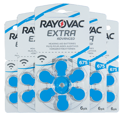 Rayovac Extra 675 EMF PR44 Слуховые батарейки 6 шт.