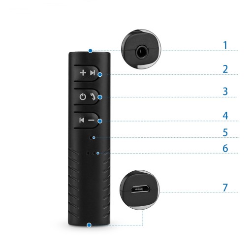 Комплект громкой связи Приемник AUX Bluetooth Jack