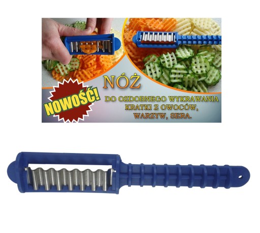 TEMPERÓWKA, NOŻ SPIRALA 2szt, OBIERACZKA 2szt ,CARVING KRAJACZ JULIENNE #23