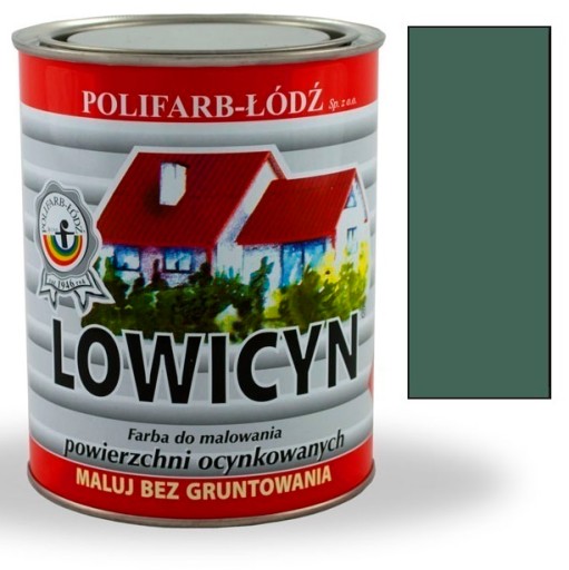 Краска Lowicyn PINE GREEN RAL6028 MATTE 0.8L