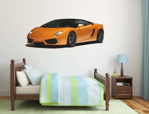 NAKLEJKI na ścianę LAMBORGHINI Cars 150x66 cm