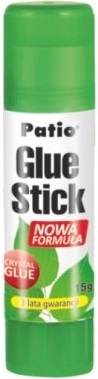 Клей-карандаш Patio Glue Stick прозрачный 15г