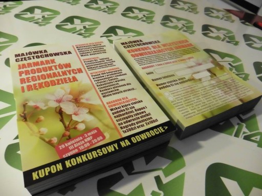 ULOTKI dwustronne A6 Ulotka KREDA BŁYSK 5000 sztuk