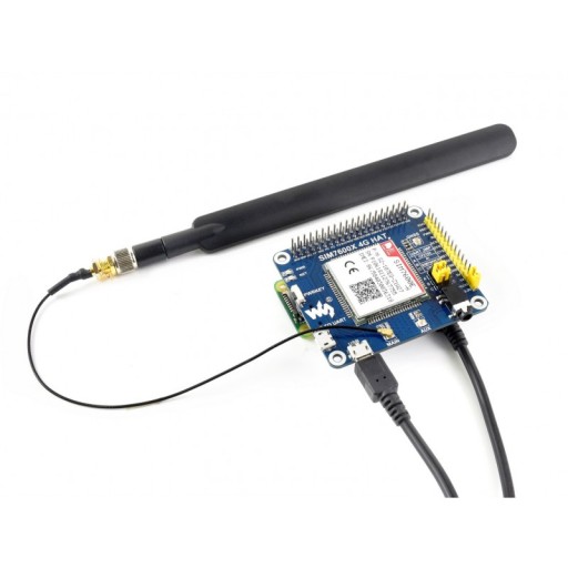 SIM7600E-H 4G/3G/2G/GSM/GPRS/GNSS Шляпа Raspberry Pi