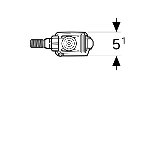 Заправочный клапан Geberit 3/8 для компактного бачка