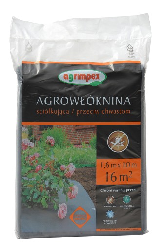 Agrowłóknina Agrimpex hobby ściółkująca przeciw chwastom czarna gr.50 szer