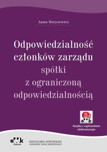 Odpowiedzialność członków zarządu spółki z ogranic