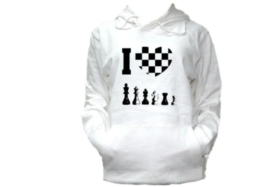 BLUZA KAPTUR SZACHY SZACHISTA CHESS WZORY