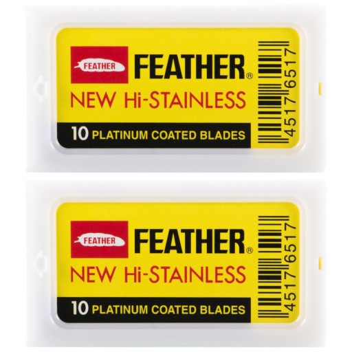 Japońskie żyletki Feather 2x 10 sztuk