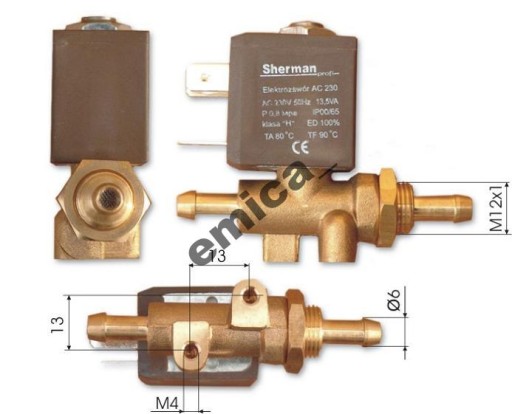 Elektrozawór CO2 argon AC42V mig mag zawór