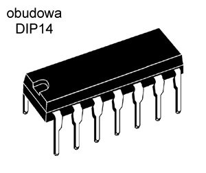 [STcs] 74LS30 UKŁAD CYFROWY TTL, DIP14 _x4szt