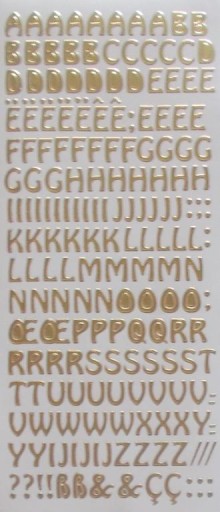 STICKERSY NAKLEJKI naklejka ozdobna LITERY