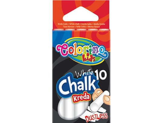 Kreda tablicowa Biała Colorino 10 szt.