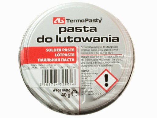 Pasta lutownicza do lutowania puszce 40g AG