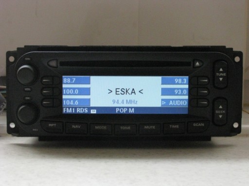 RADIO CD CHRYSLER NAVI RB3 EUROPA MAPA POLSKA KOD