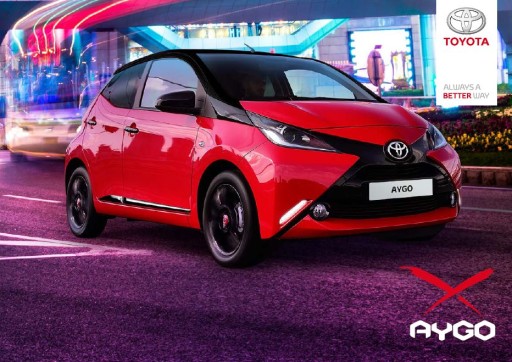 Toyota Aygo prospekt mod 2018 polski duży format