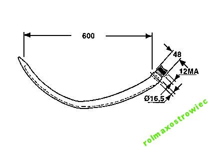 IGŁA IGLICA PRASY NEW HOLLAND 900 920 930 376 377