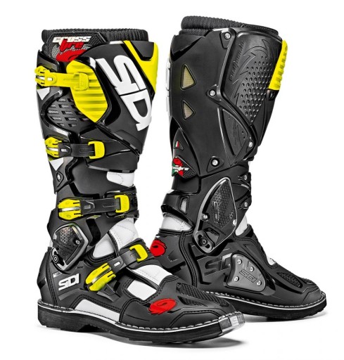 Buty SIDI CROSSFIRE 3 BIAŁO-CZARNE-ŻÓŁTE-FLUO 45