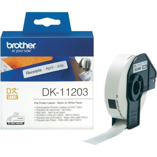 BROTHER DK11203 300 szt/rolkę 17mm x 87mm DK 11203