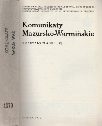 KOMUNIKATY MAZURSKO-WARMIŃSKIE Rocznik 1979