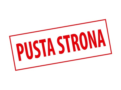Pieczątka PUSTA STRONA