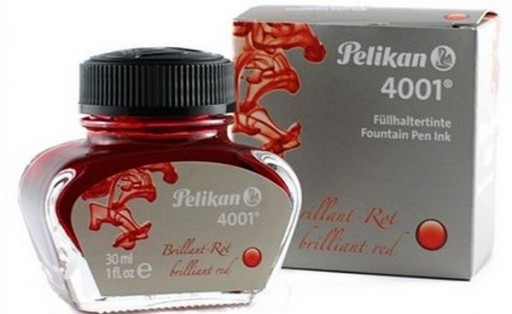 ATRAMENT 30 ML. PELIKAN CZERWONY