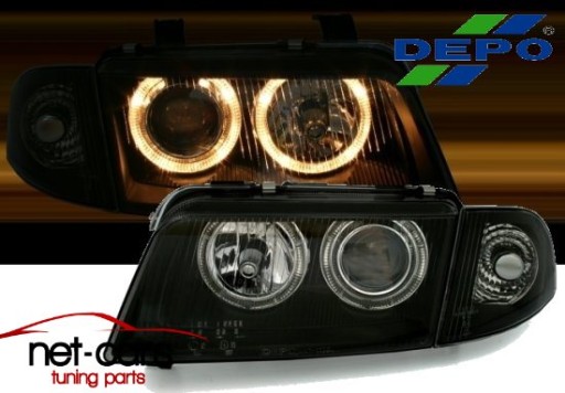 LAMPY REFLEKTORY FK AUDI A4 B5 98 ANGEL EYES H7 DC