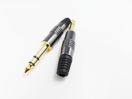 wtyk duży jack 6,3mm stereo na kabel