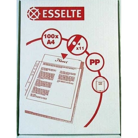 Koszulki A4 Esselte Krystaliczne 56066 a100 55mic